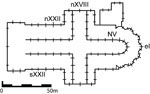 Fig. 6. Cologne Cathedral: outline ground-plan indicating the
                                positions of the windows surveyed.